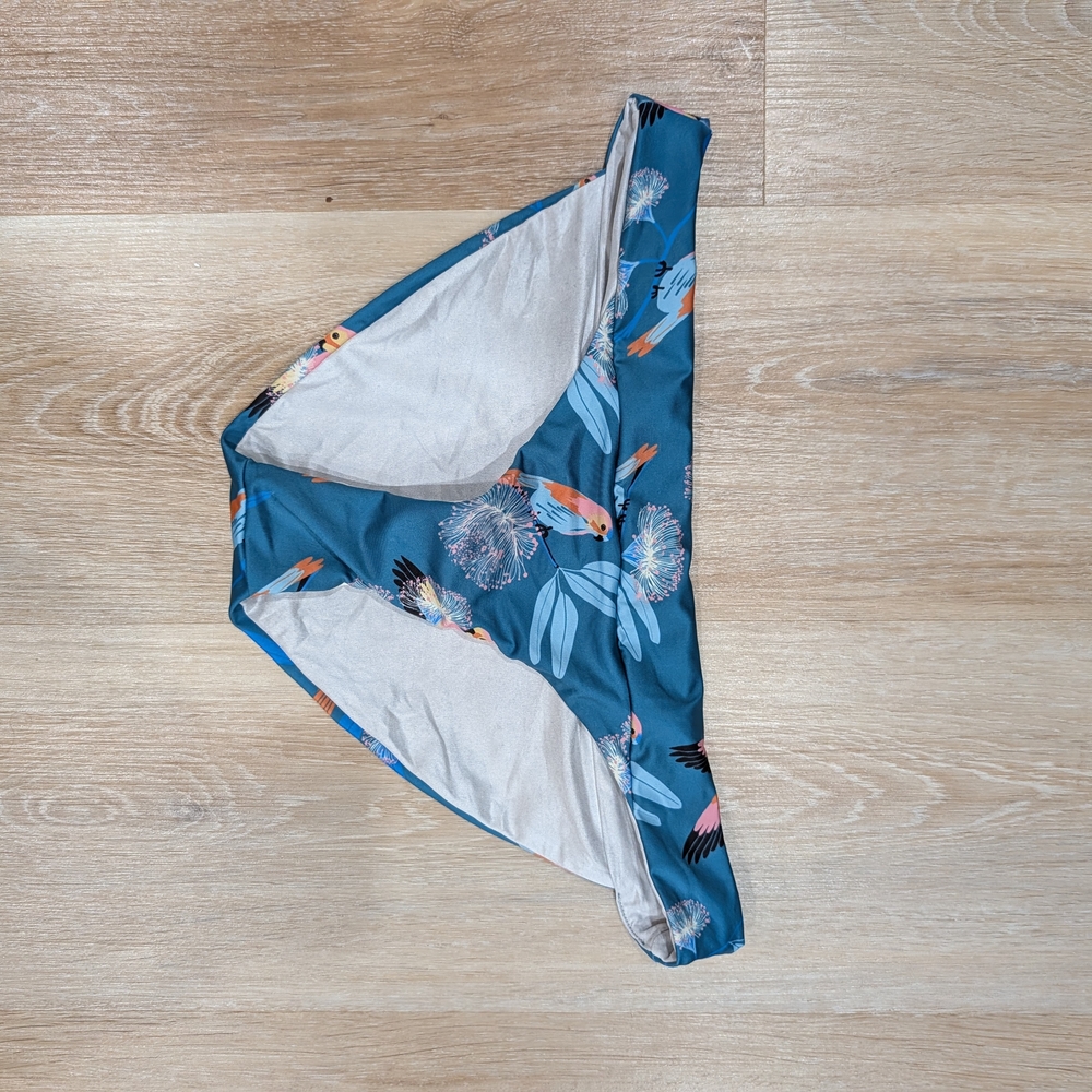 Patagonia Teal Floral Bikini Bottom